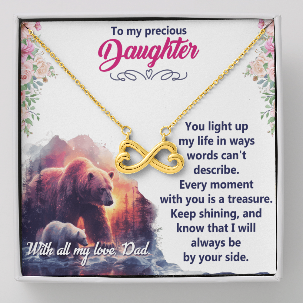 Endless Love Necklace: Daughter - To My Precious Daughter