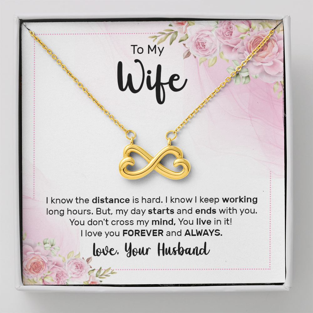 Endless Love Necklace:To My Wife Forever and Always