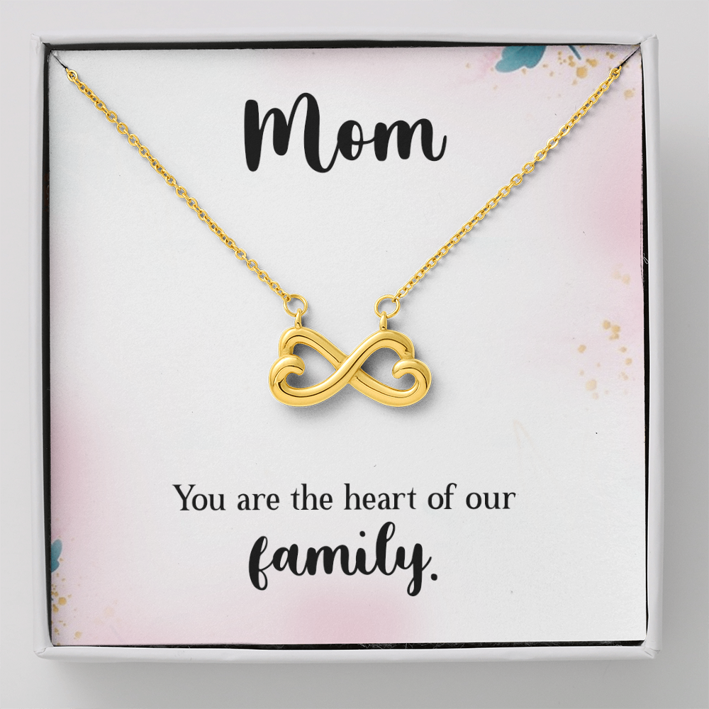 Endless Love Necklace: Mom : You Are The Heart Of This Family