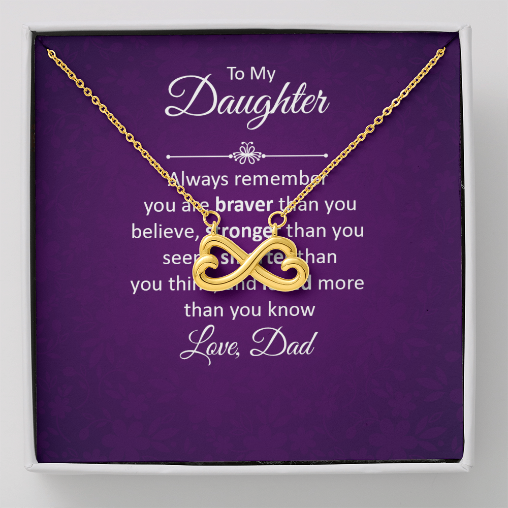 Endless Love Necklace: To My Daughter