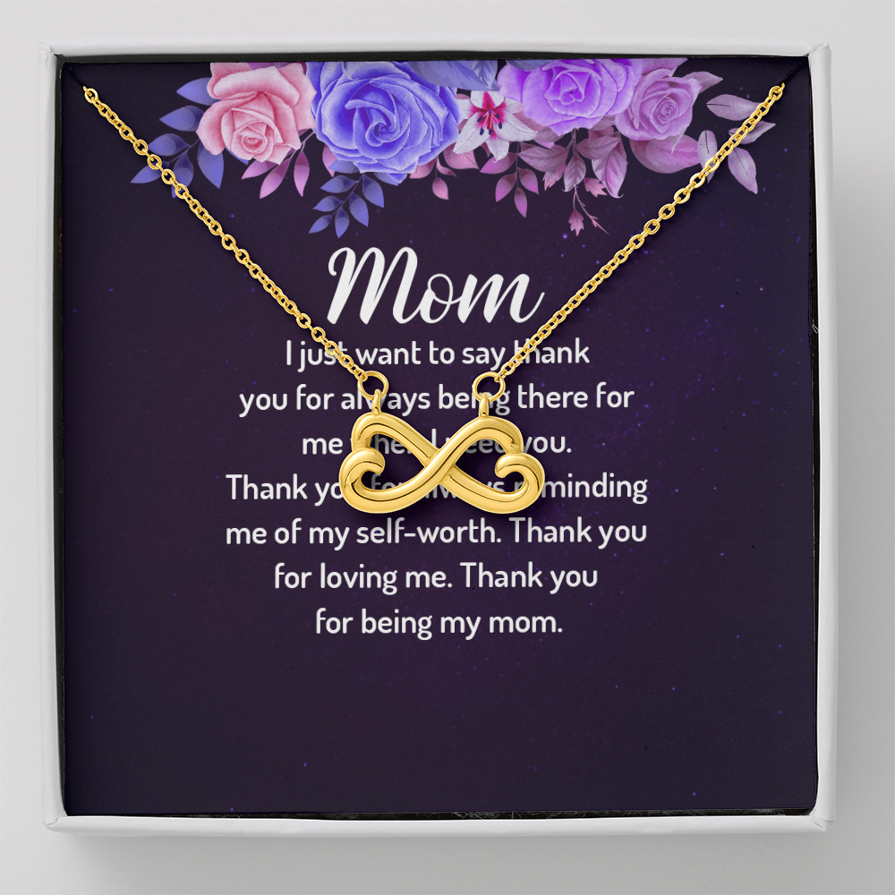 Endless Love Necklace: Mom- Thank You