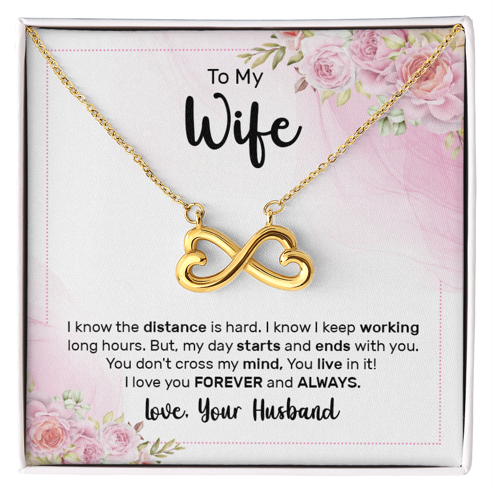 Endless Love Necklace:To My Wife Forever and Always