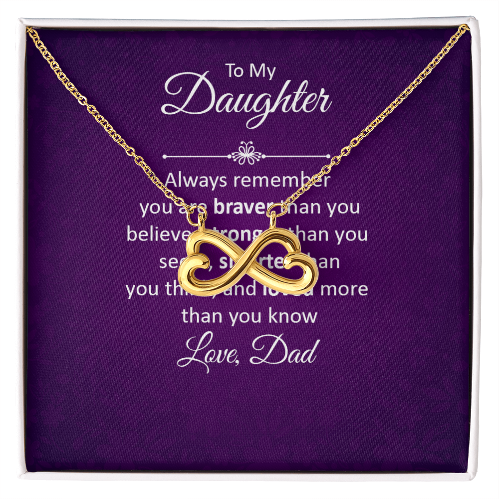 Endless Love Necklace: To My Daughter