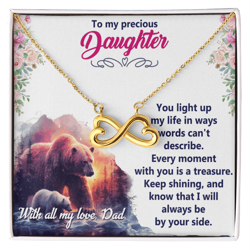 Endless Love Necklace: Daughter - To My Precious Daughter