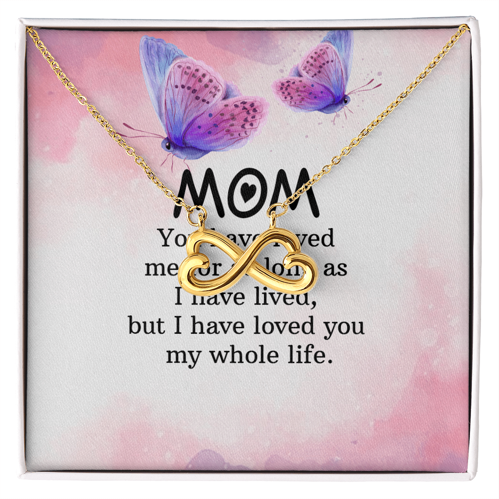 Endless Love Necklace: Mom- I Have Love For You My Whole Life