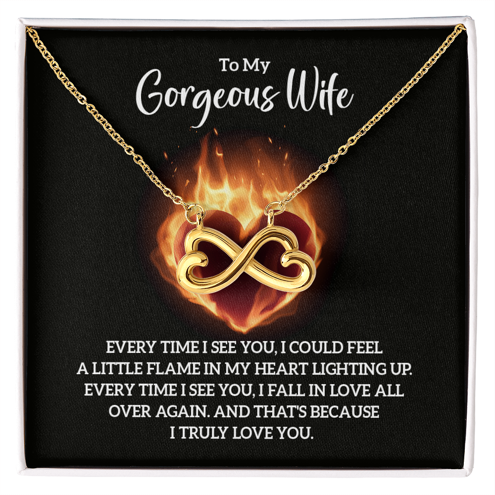 Endless Love Necklace:To My Gorgeous Wife