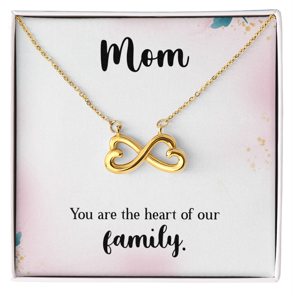 Endless Love Necklace: Mom : You Are The Heart Of This Family