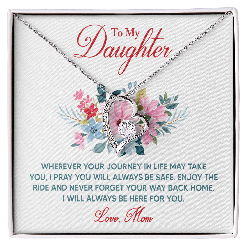Forever Love Necklace: To My Daughter Love Mom