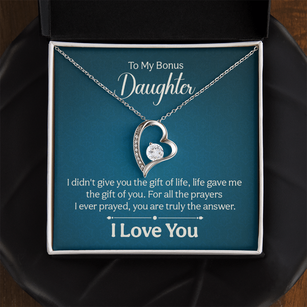 Forever Love Necklace: To My Bonus Daughter