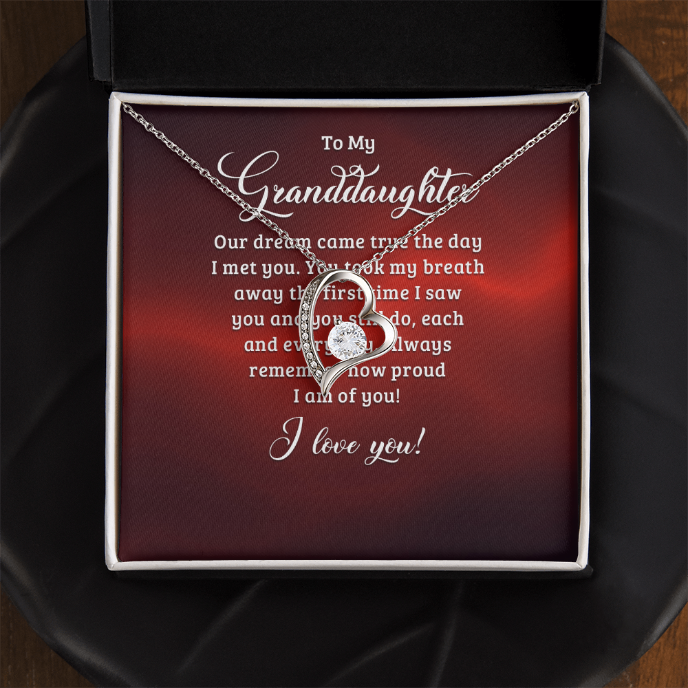 Forever Love Necklace:To My Granddaughter