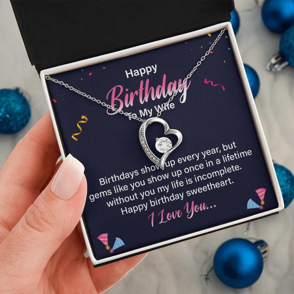 Forever Love Necklace:Happy Birthday To My Wife