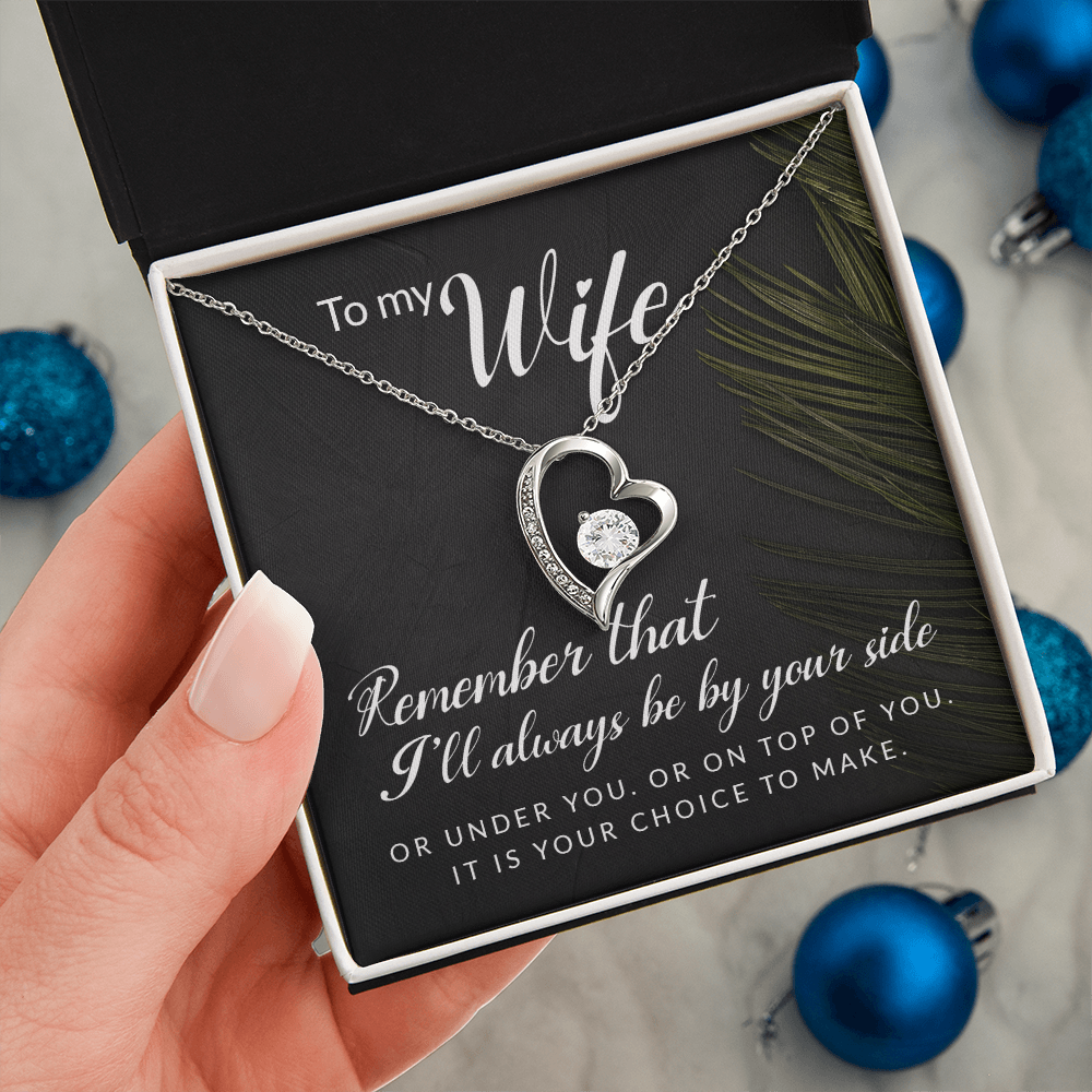 Forever Love Necklace: To My Wife I'll Always Be By Your Side