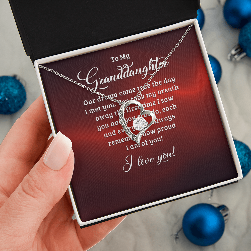 Forever Love Necklace:To My Granddaughter
