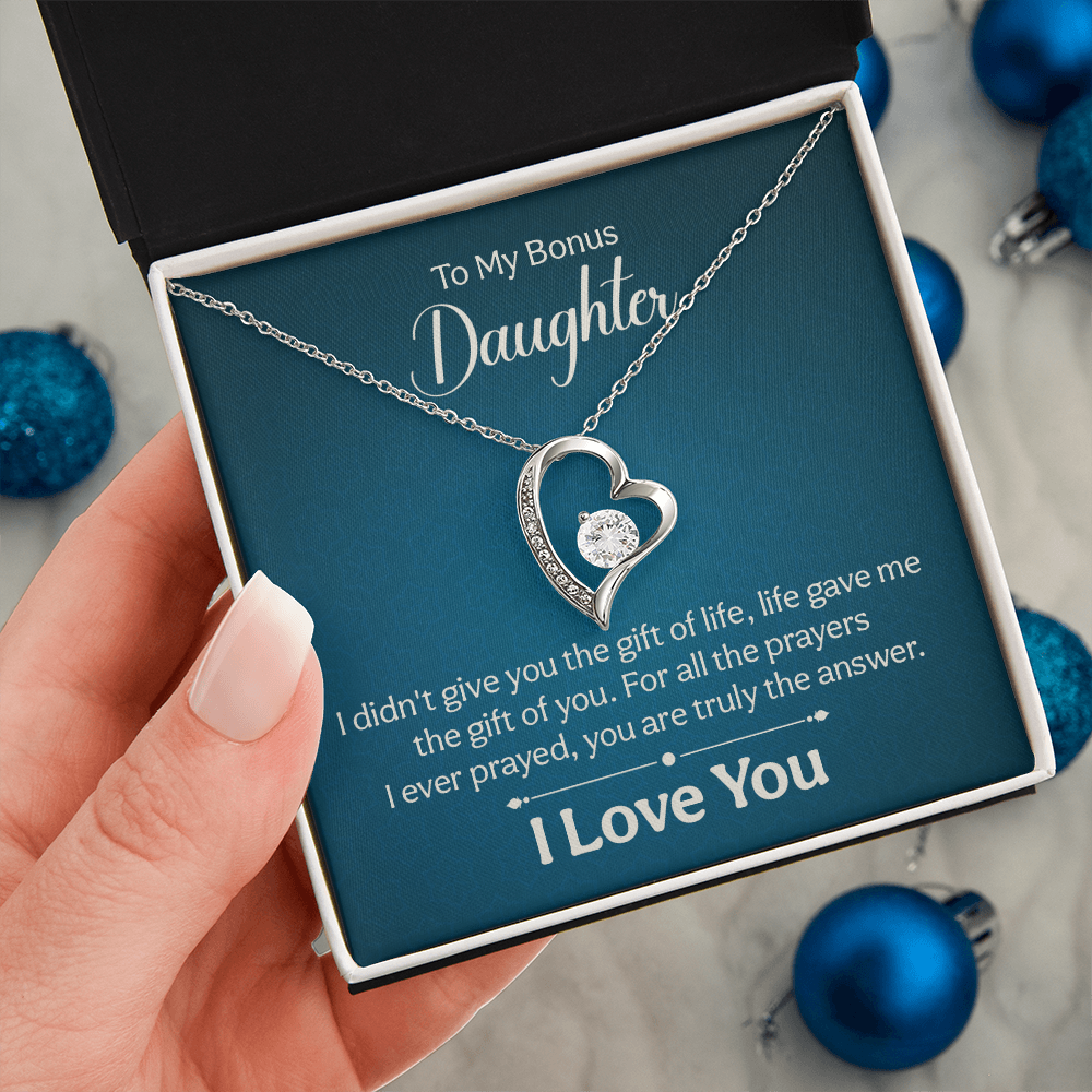 Forever Love Necklace: To My Bonus Daughter