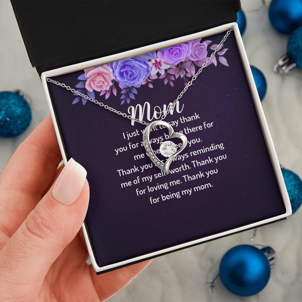 Forever Love Necklace: Mom I Just Want To Say Thank You