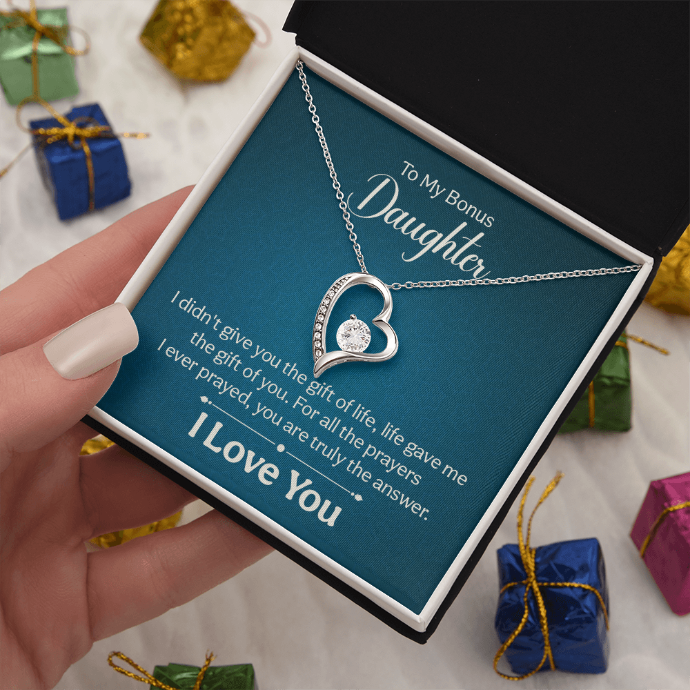 Forever Love Necklace: To My Bonus Daughter