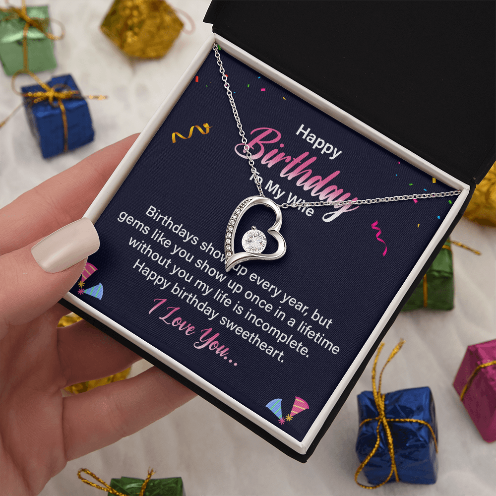 Forever Love Necklace:Happy Birthday To My Wife