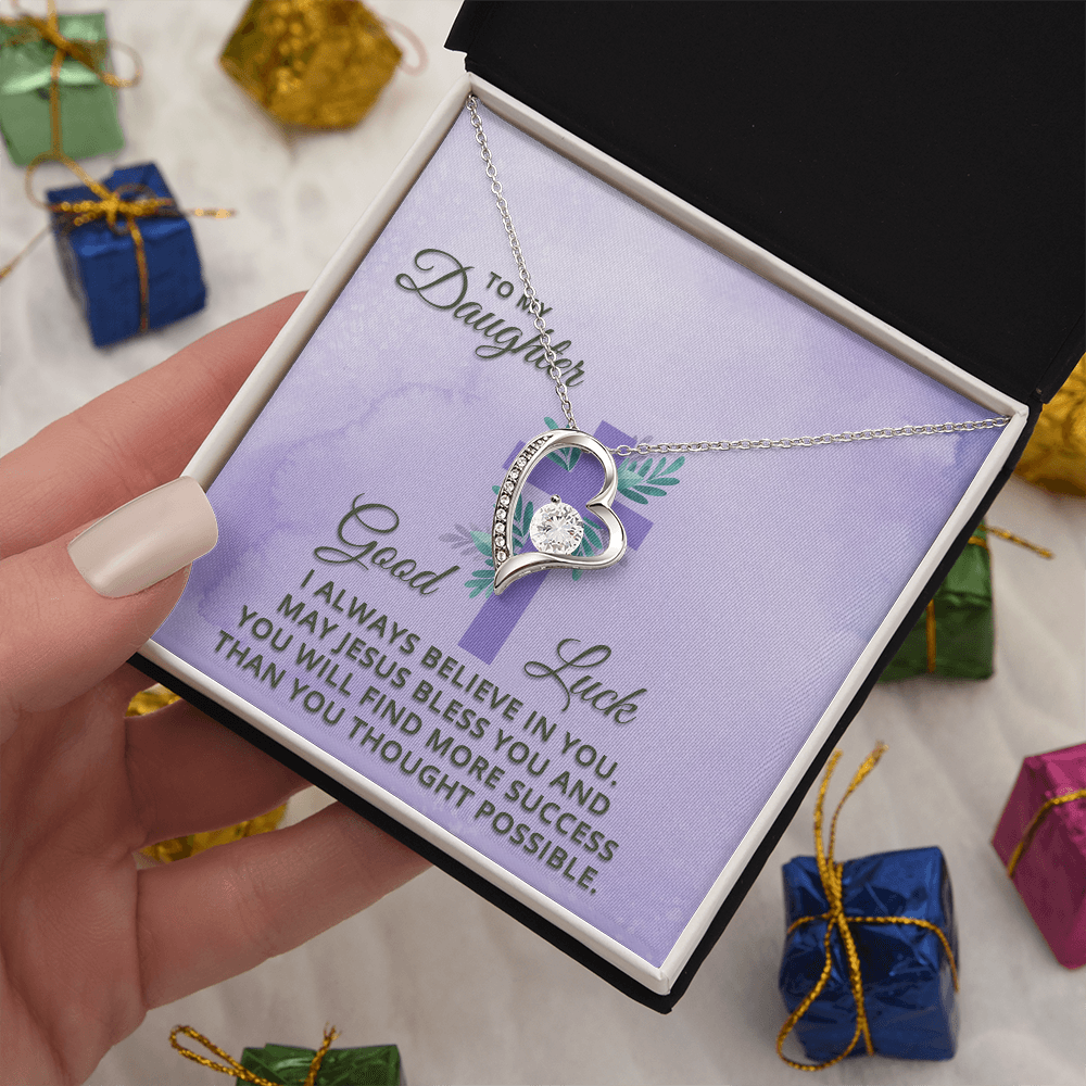Forever Love Necklace: To My Daughter Good Luck