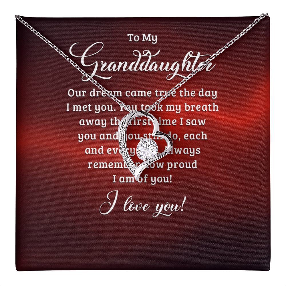 Forever Love Necklace:To My Granddaughter