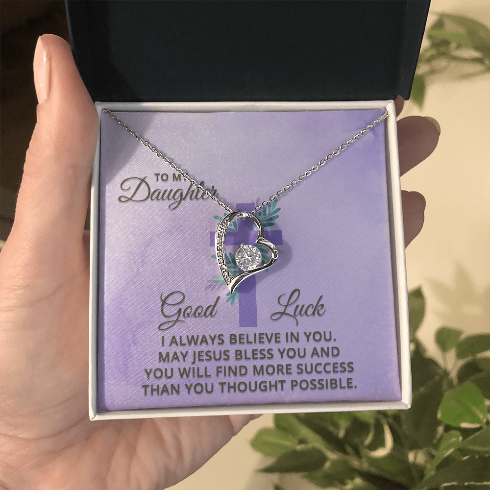 Forever Love Necklace: To My Daughter Good Luck