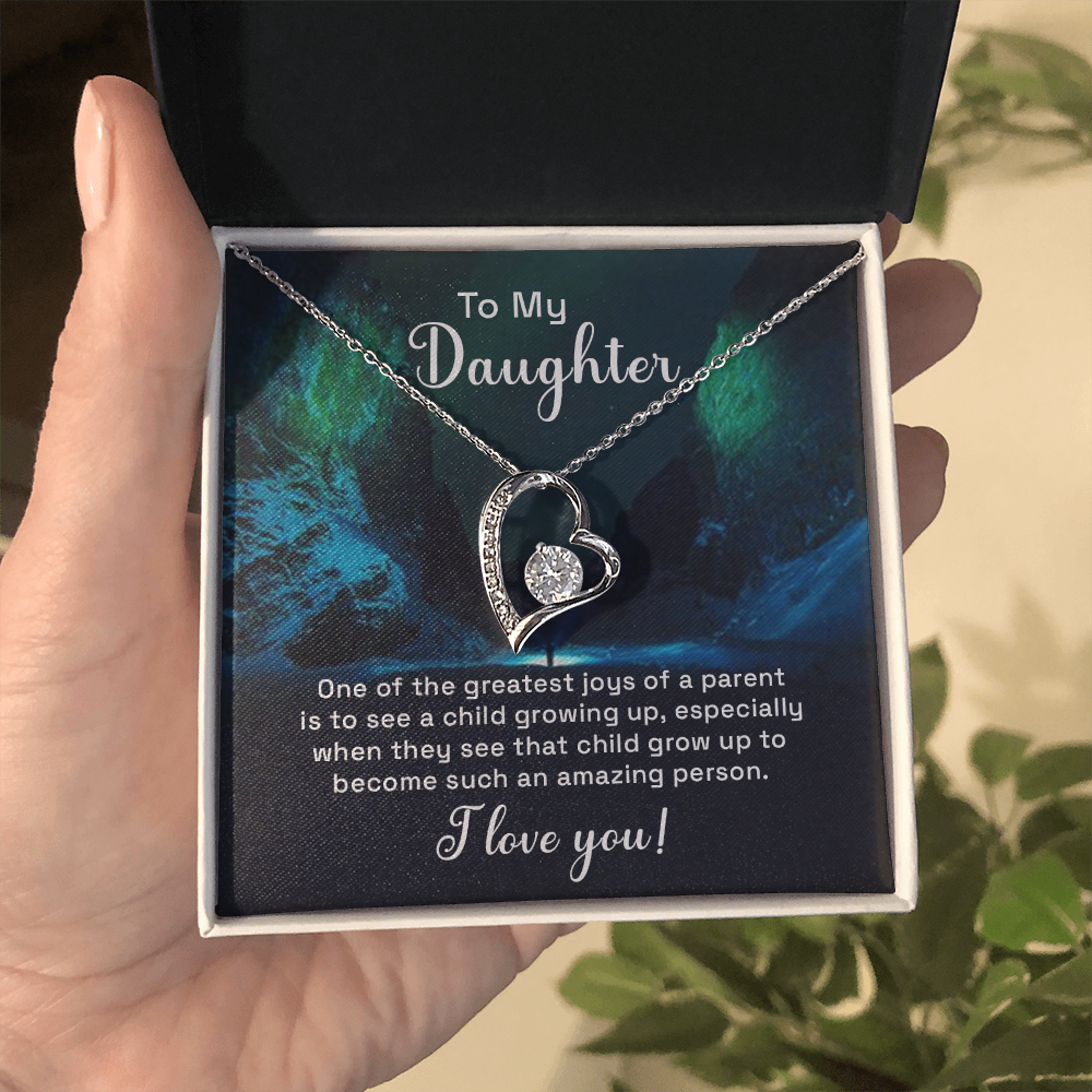 Forever Love Necklace: To My Daughter One The Greatest Joys