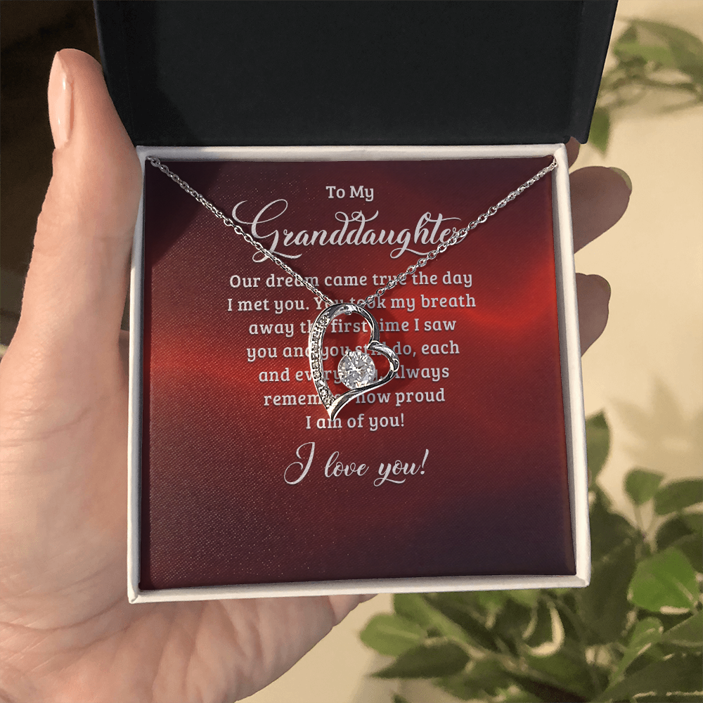 Forever Love Necklace:To My Granddaughter