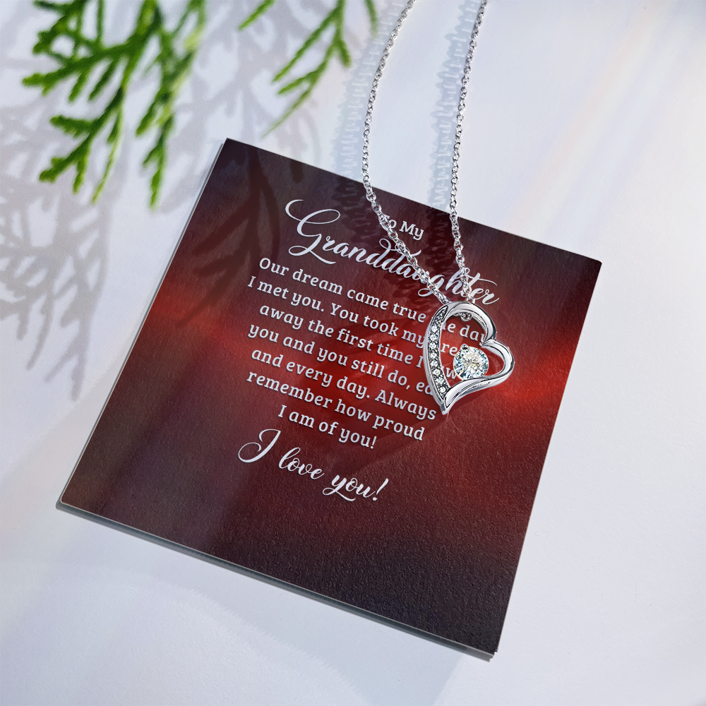 Forever Love Necklace:To My Granddaughter