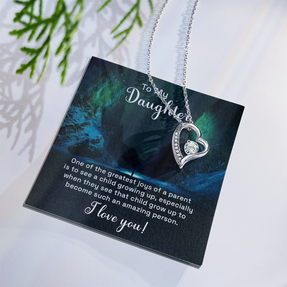 Forever Love Necklace: To My Daughter One The Greatest Joys