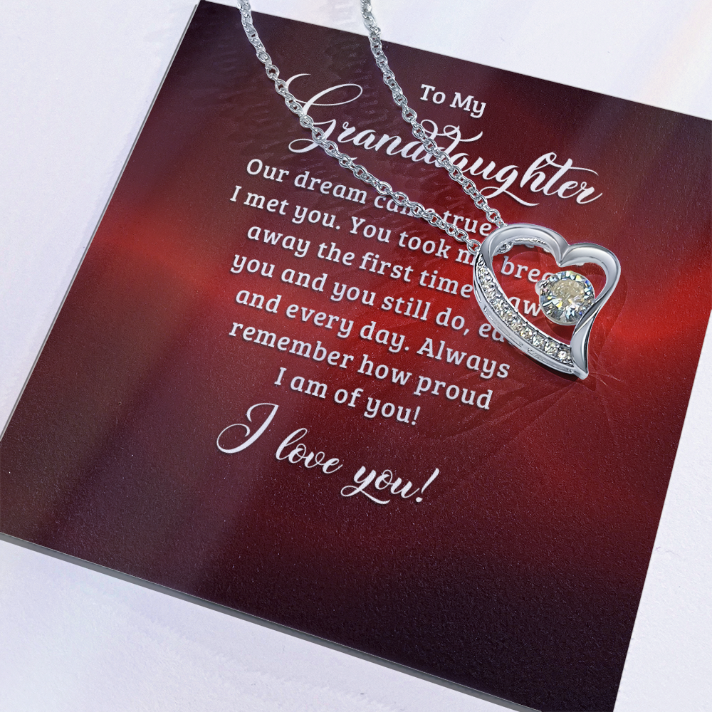 Forever Love Necklace:To My Granddaughter