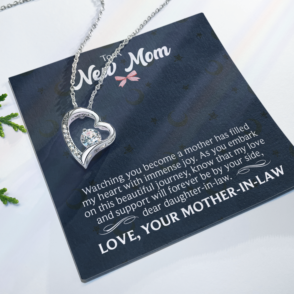 Forever Love Necklace: To A New Mom Love Your Mother-In-Law