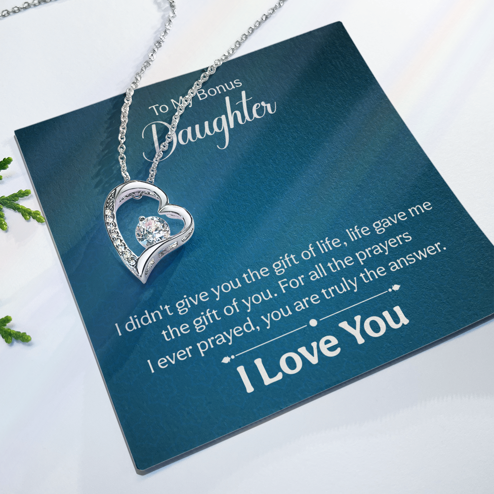 Forever Love Necklace: To My Bonus Daughter