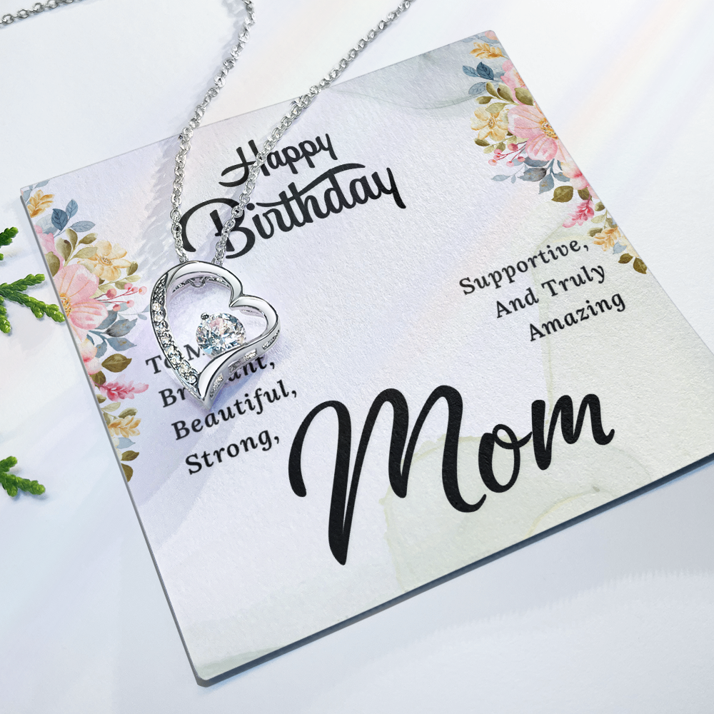 Forever Love Necklace: Happy Birthday Mom