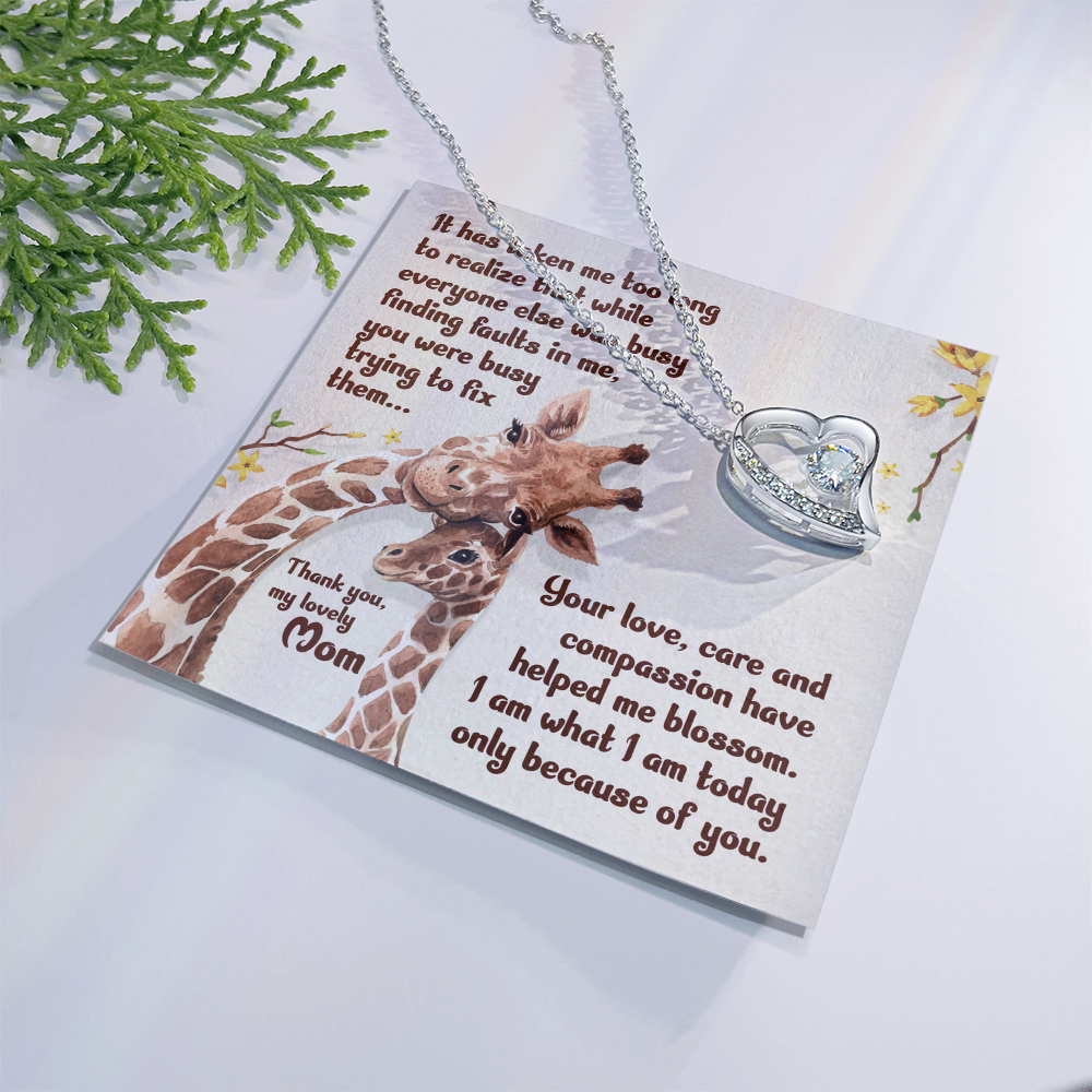Forever Love Necklace:Thank You My Lovely Mom