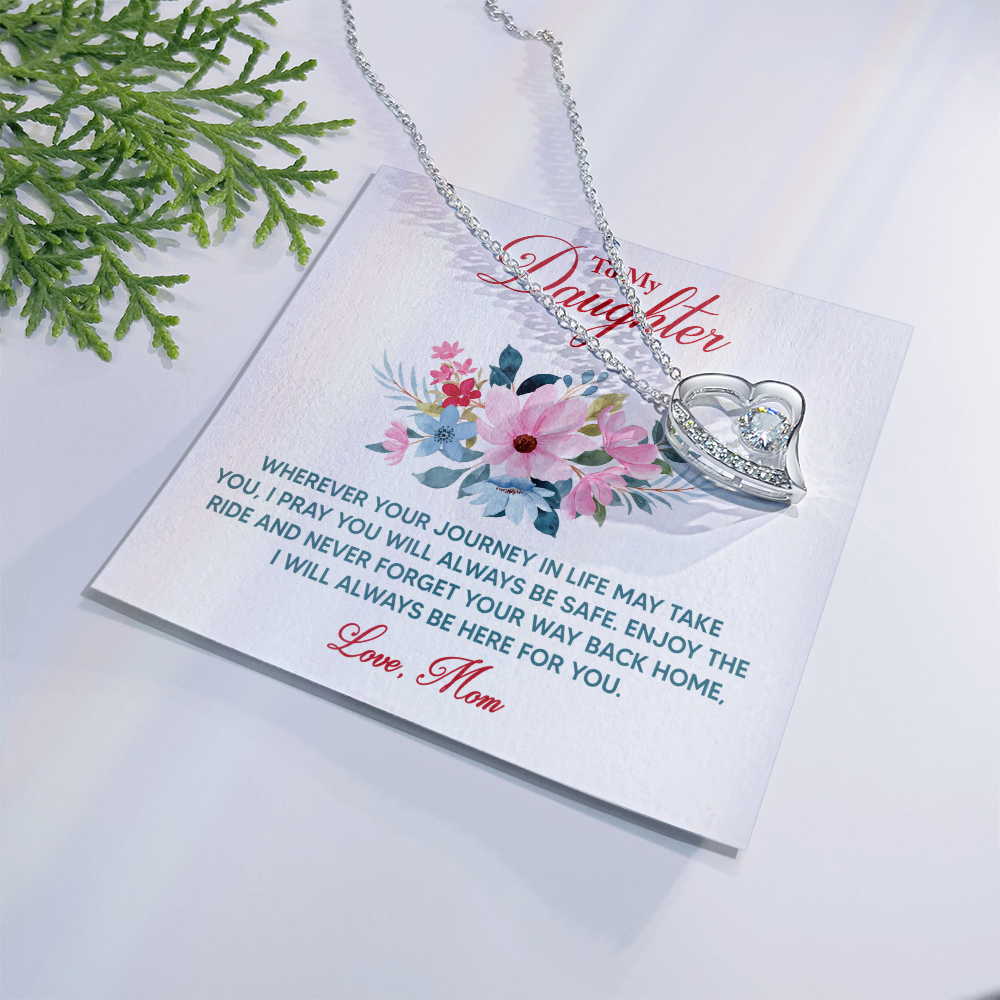 Forever Love Necklace: To My Daughter Love Mom