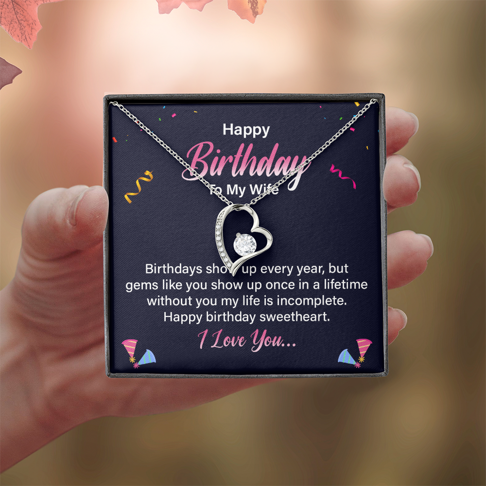 Forever Love Necklace:Happy Birthday To My Wife