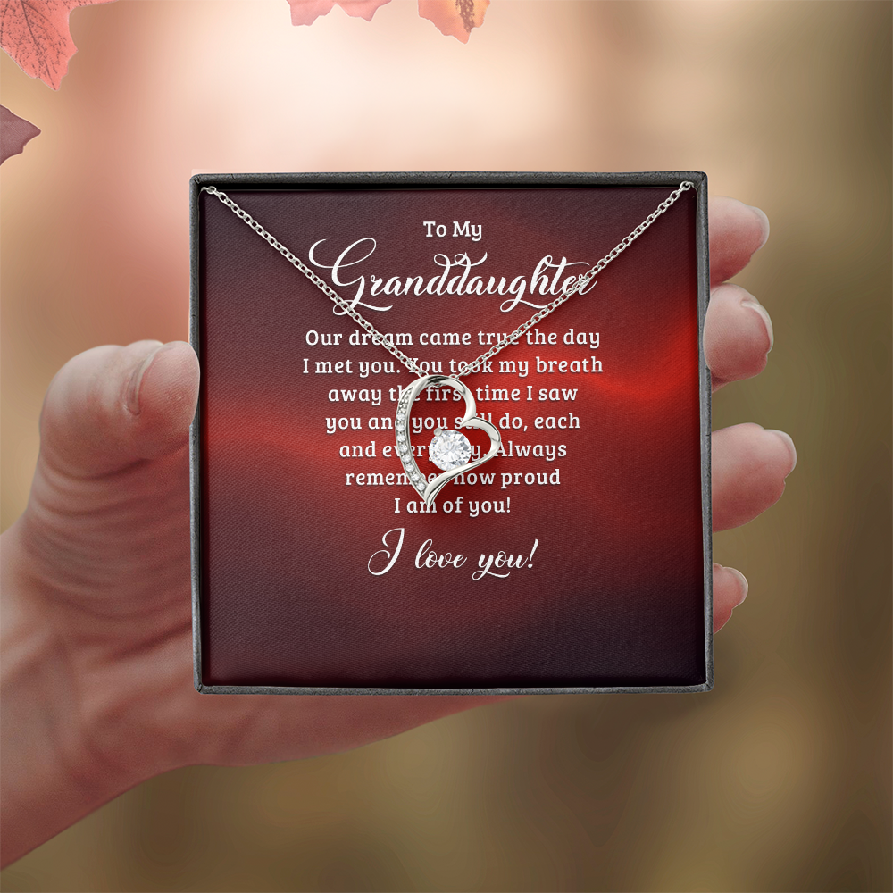Forever Love Necklace:To My Granddaughter