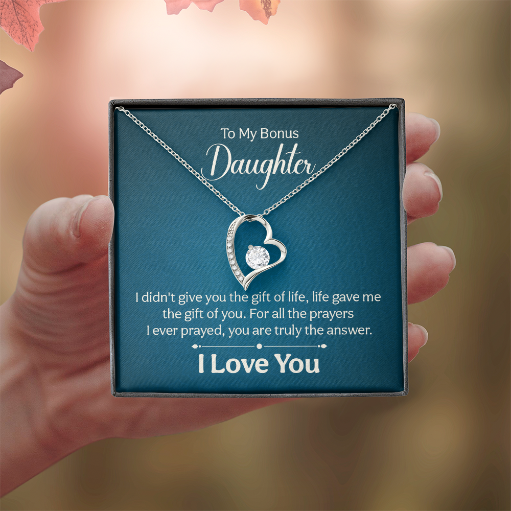 Forever Love Necklace: To My Bonus Daughter