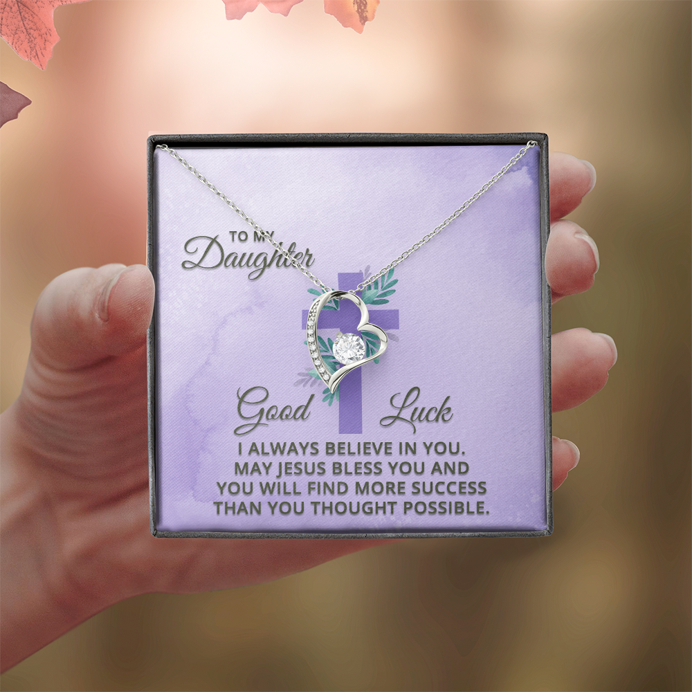 Forever Love Necklace: To My Daughter Good Luck