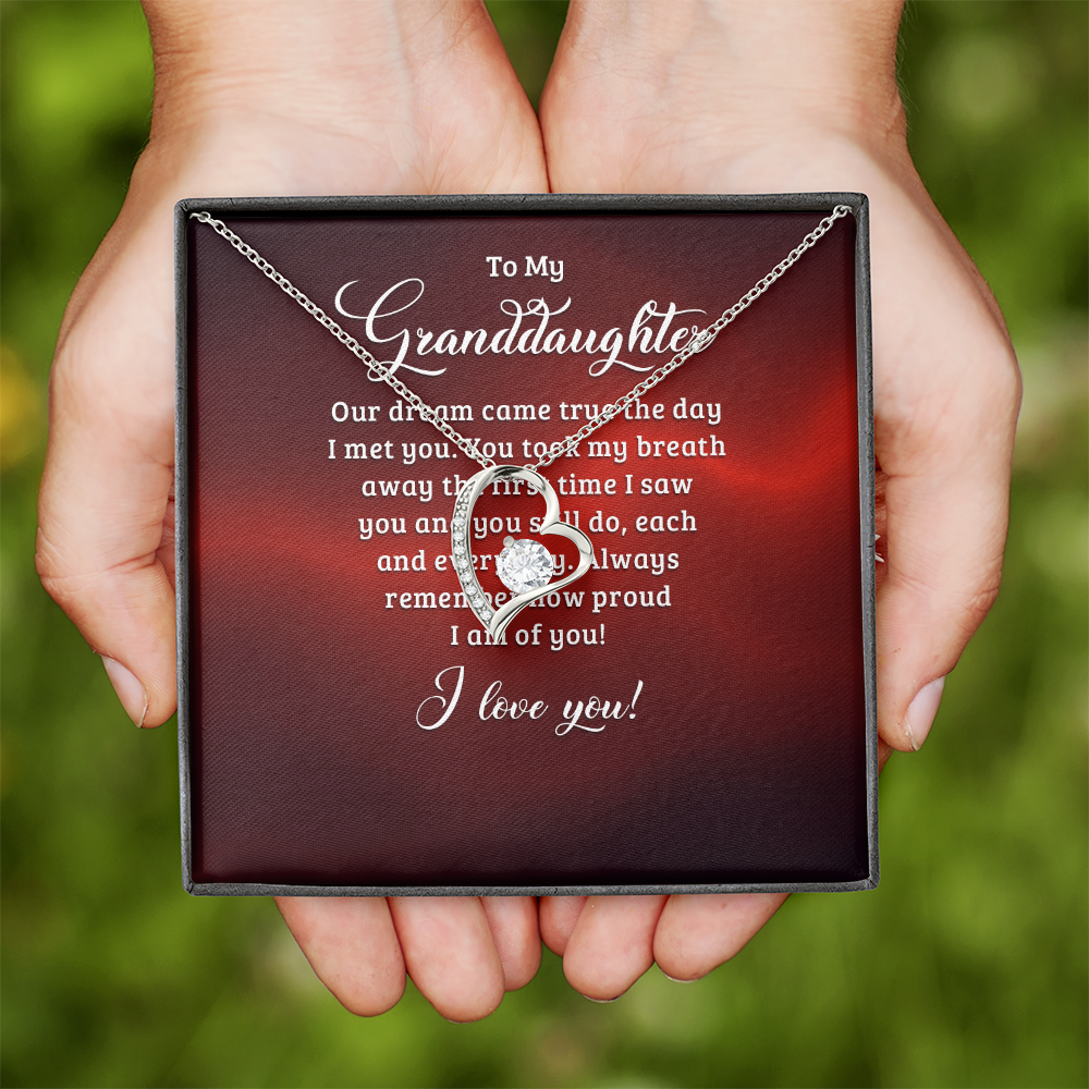 Forever Love Necklace:To My Granddaughter