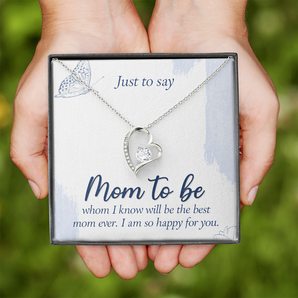 Forever Love Necklace:Just To Say Mom To Be