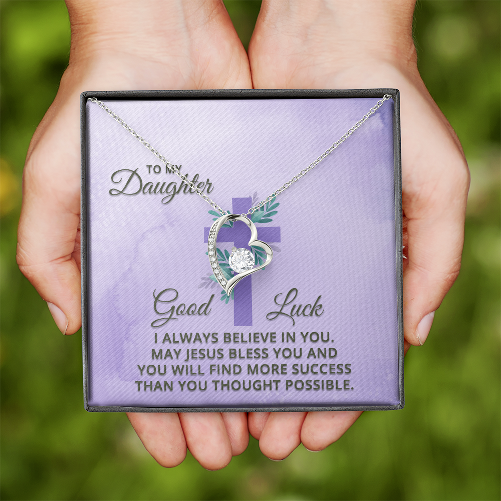 Forever Love Necklace: To My Daughter Good Luck