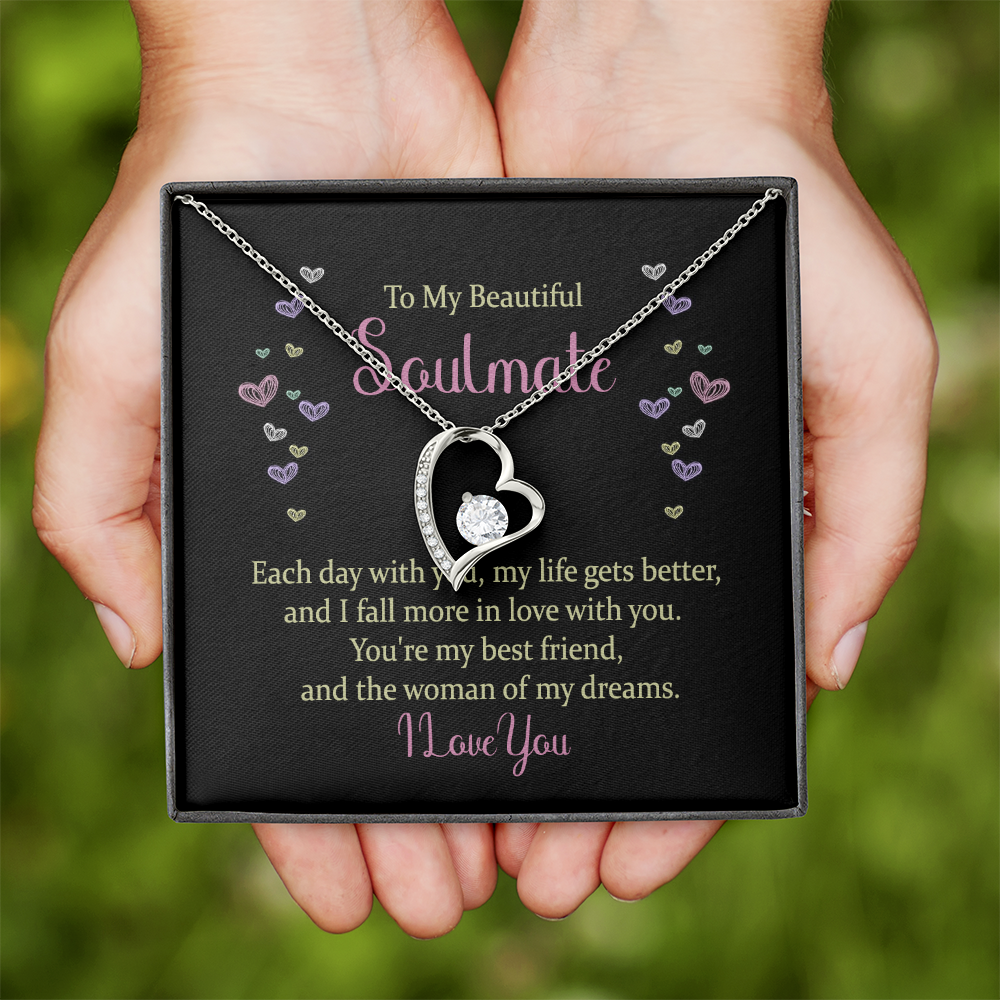 Forever Love Necklace: To My Beautiful Soulmate I Love You
