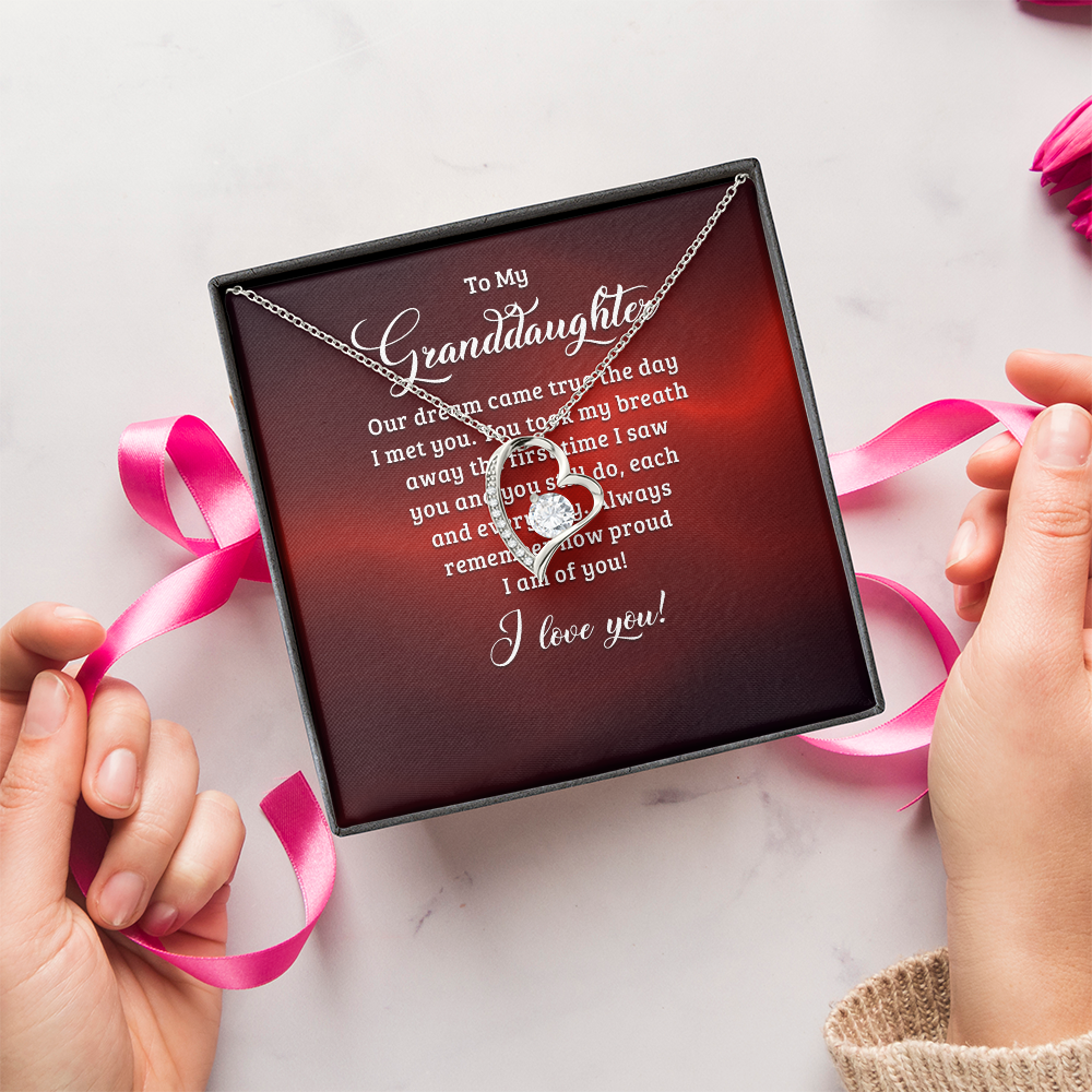 Forever Love Necklace:To My Granddaughter