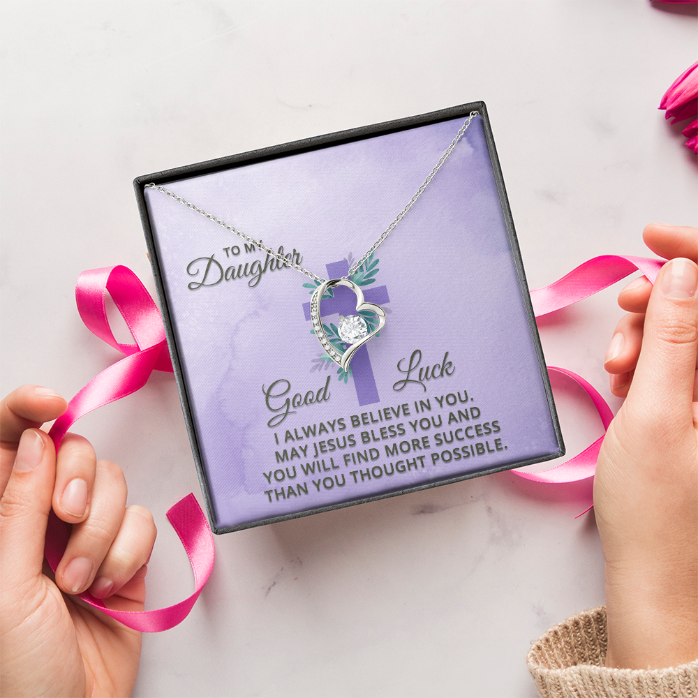 Forever Love Necklace: To My Daughter Good Luck