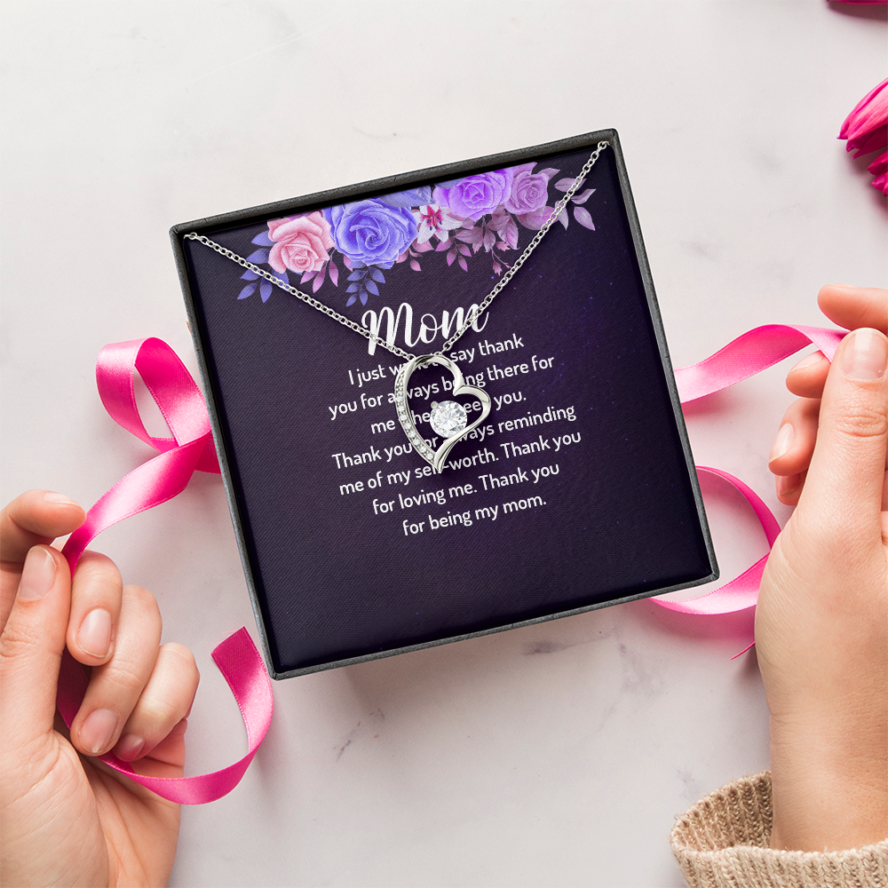 Forever Love Necklace: Mom I Just Want To Say Thank You