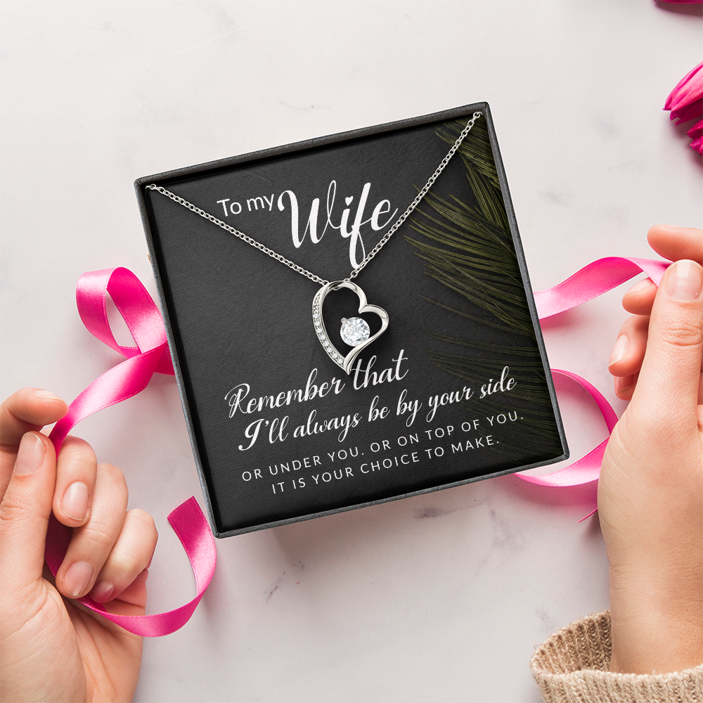 Forever Love Necklace: To My Wife I'll Always Be By Your Side