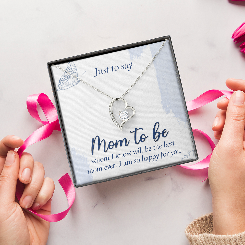 Forever Love Necklace:Just To Say Mom To Be