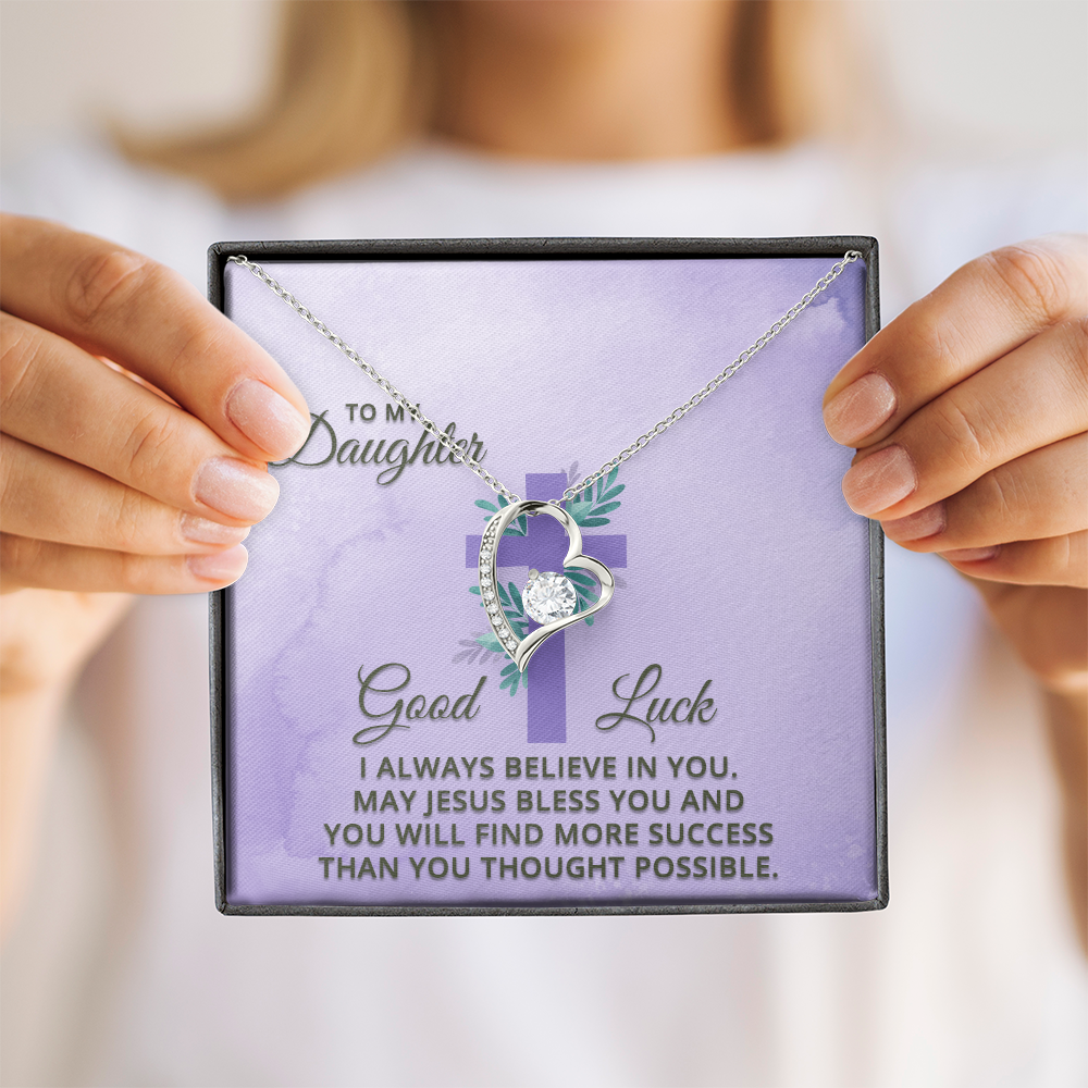 Forever Love Necklace: To My Daughter Good Luck