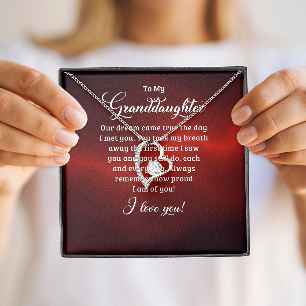 Forever Love Necklace:To My Granddaughter