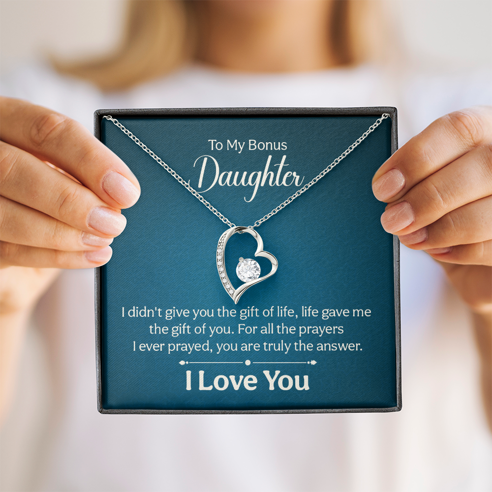 Forever Love Necklace: To My Bonus Daughter